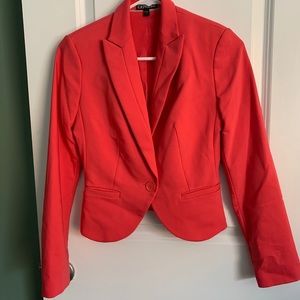 coral short suit jacket/blazer